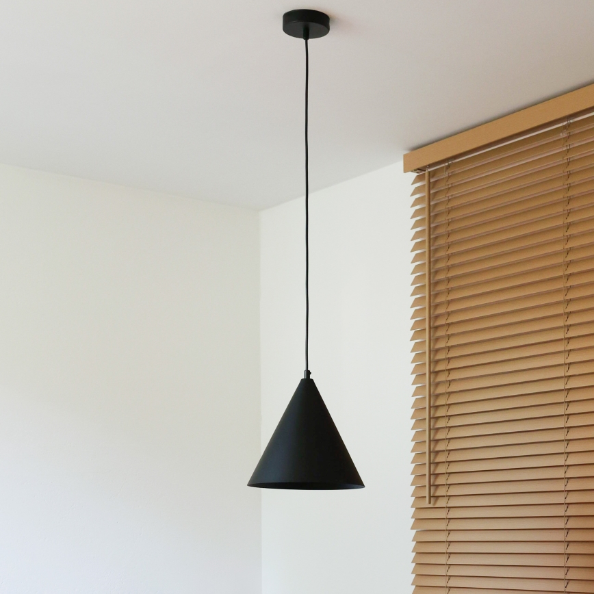 Duolla - Luster na sajli IRONLINE 1xG9/3W/230V prečnik 25 cm crna