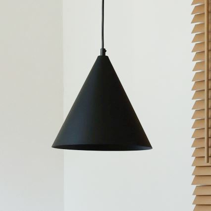 Duolla - Luster na sajli IRONLINE 1xG9/3W/230V prečnik 25 cm crna