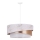 Duolla - Luster na sajli KOBO 1xE27/15W/230V pr. 45 cm bela/roze zlatna