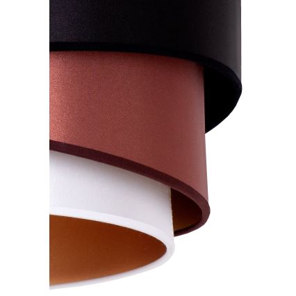 Duolla - Luster na sajli KOBO 1xE27/15W/230V pr. 45 cm crno/boje vina/srebrno