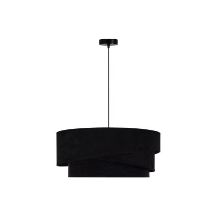 Duolla - Luster na sajli KOBO 1xE27/15W/230V pr. 45 cm crno/zlatna