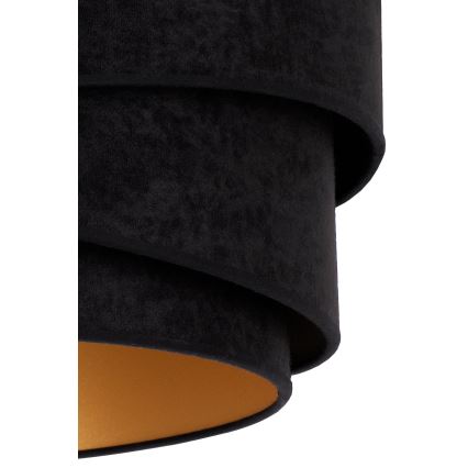 Duolla - Luster na sajli KOBO 1xE27/15W/230V pr. 45 cm crno/zlatna