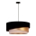 Duolla - Luster na sajli KOBO 1xE27/15W/230V pr. 45 cm crno/zlatna/kremasta