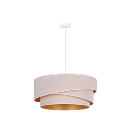 Duolla - Luster na sajli KOBO 1xE27/15W/230V pr. 45 cm kremasta/zlatna