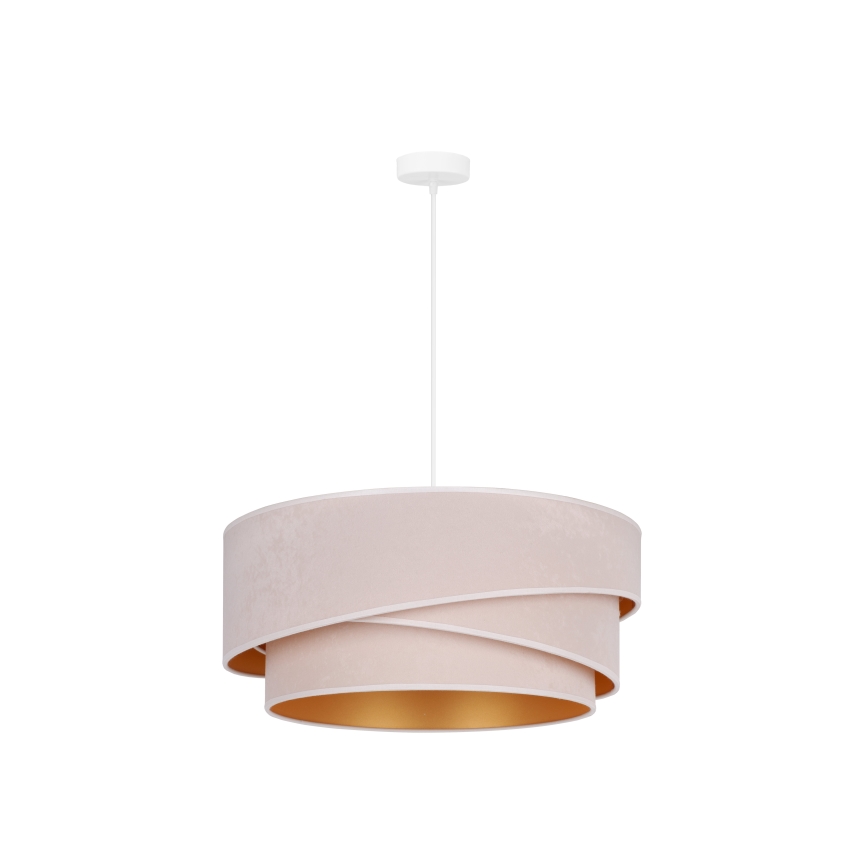 Duolla - Luster na sajli KOBO 1xE27/15W/230V pr. 45 cm kremasta/zlatna