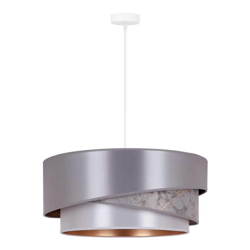 Duolla - Luster na sajli KOBO 1xE27/15W/230V pr. 45 cm srebrno/zlatna