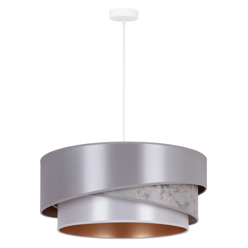 Duolla - Luster na sajli KOBO 1xE27/15W/230V pr. 45 cm srebrno/zlatna