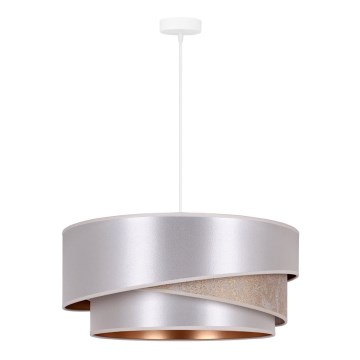 Duolla - Luster na sajli KOBO 1xE27/15W/230V pr. 45 cm srebrno/zlatna