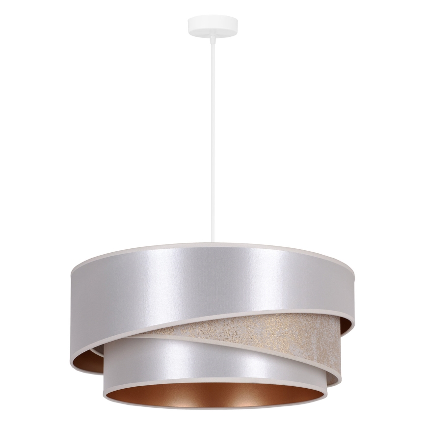 Duolla - Luster na sajli KOBO 1xE27/15W/230V pr. 45 cm srebrno/zlatna