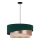 Duolla - Luster na sajli KOBO 1xE27/15W/230V pr. 45 cm zelena/roze zlatna/kremasta