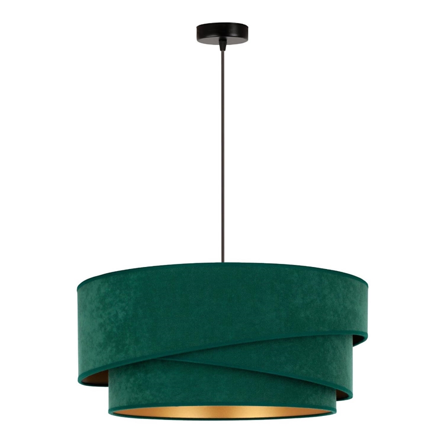 Duolla - Luster na sajli KOBO 1xE27/15W/230V pr. 45 cm zelena/zlatna