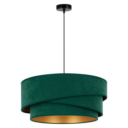 Duolla - Luster na sajli KOBO 1xE27/15W/230V pr. 45 cm zelena/zlatna