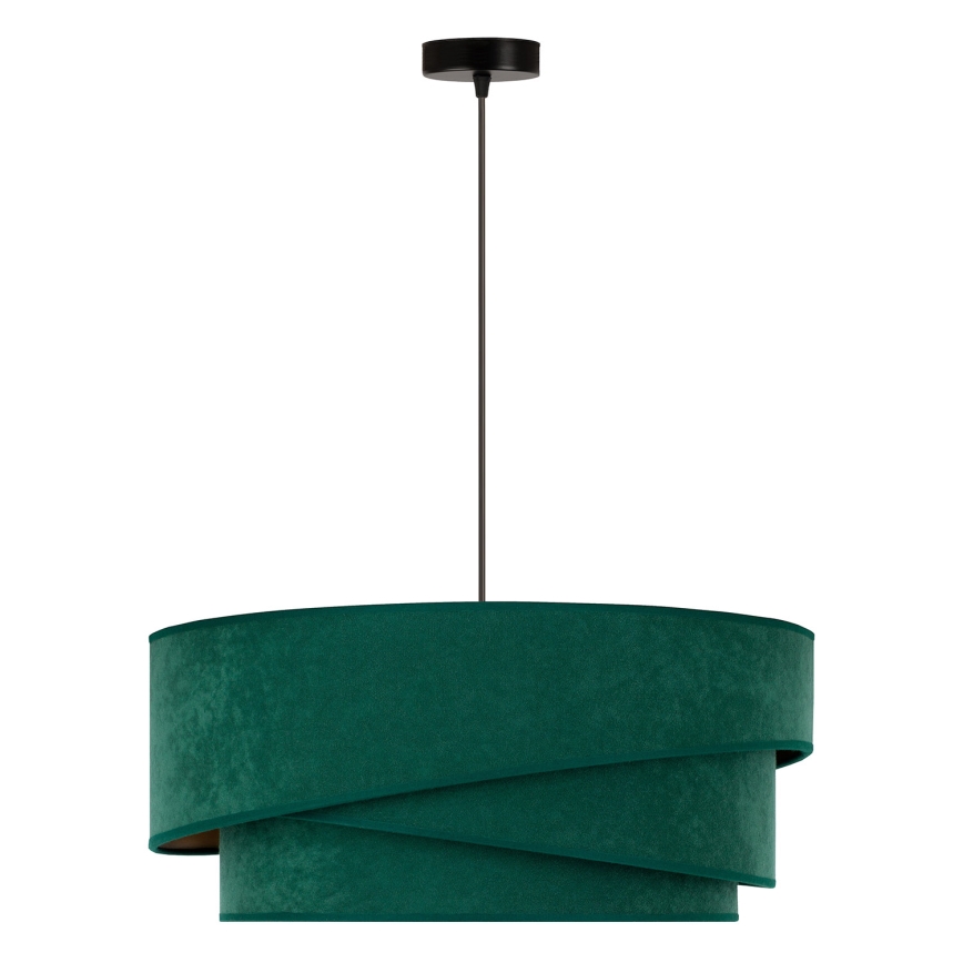 Duolla - Luster na sajli KOBO 1xE27/15W/230V pr. 45 cm zelena/zlatna