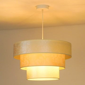 Duolla - Luster na sajli LUNETA 1xE27/40W/230V fi 45 cm krem