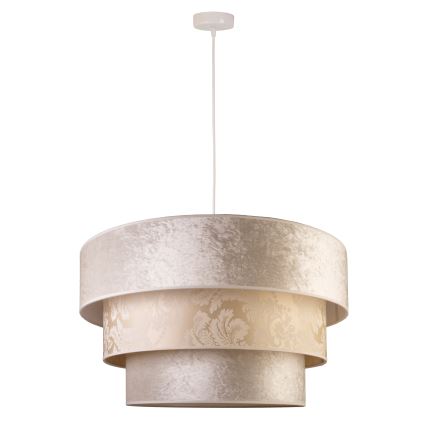Duolla - Luster na sajli LUNETA 1xE27/40W/230V pr. 45 cm kremasta