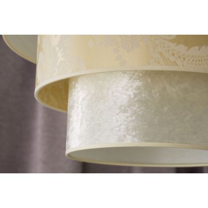 Duolla - Luster na sajli LUNETA 1xE27/40W/230V pr. 45 cm kremasta