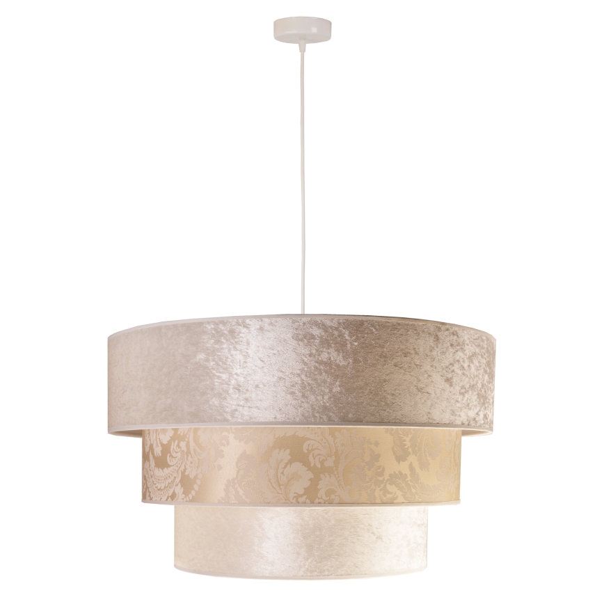 Duolla - Luster na sajli LUNETA 1xE27/40W/230V pr. 45 cm kremasta