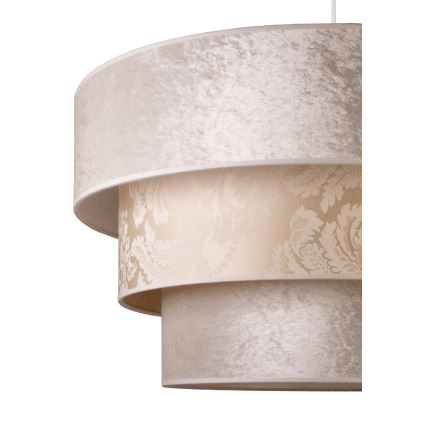 Duolla - Luster na sajli LUNETA 1xE27/40W/230V pr. 45 cm kremasta