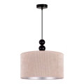 Duolla - Luster na sajli LYON 1xE27/15W/230V pr. 40 cm bež