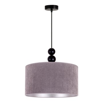 Duolla - Luster na sajli LYON 1xE27/15W/230V pr. 40 cm sivo