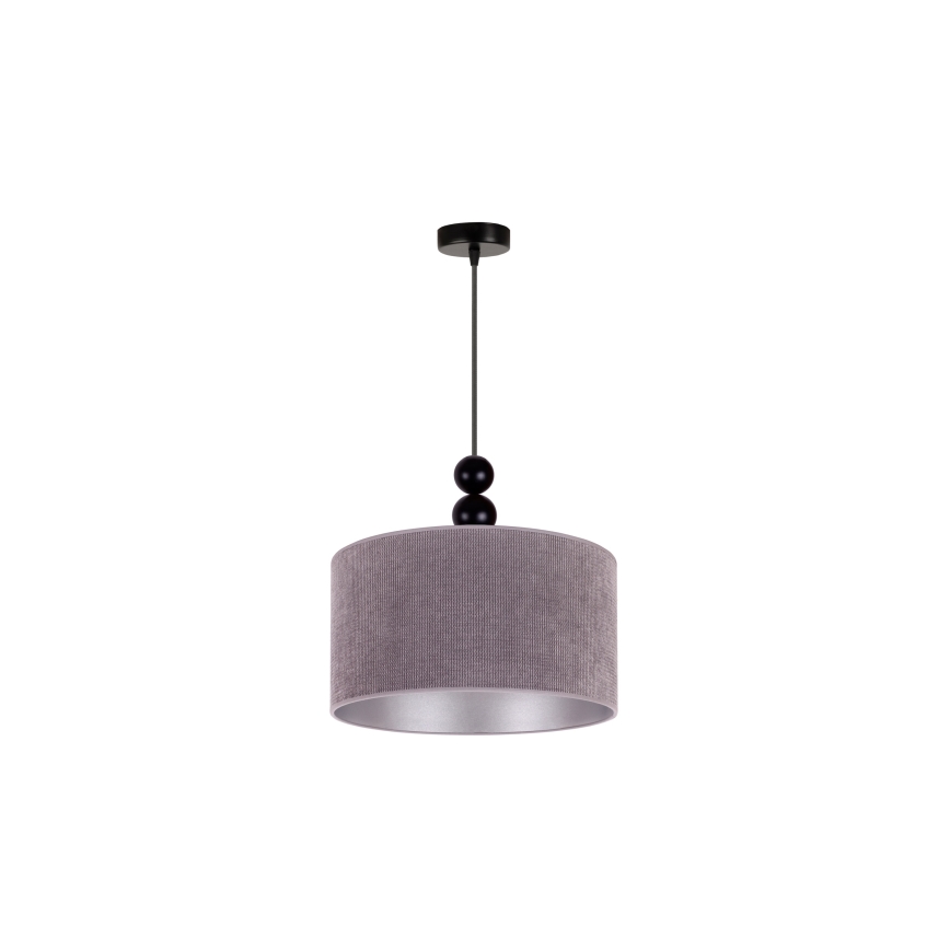 Duolla - Luster na sajli LYON 1xE27/15W/230V pr. 40 cm sivo