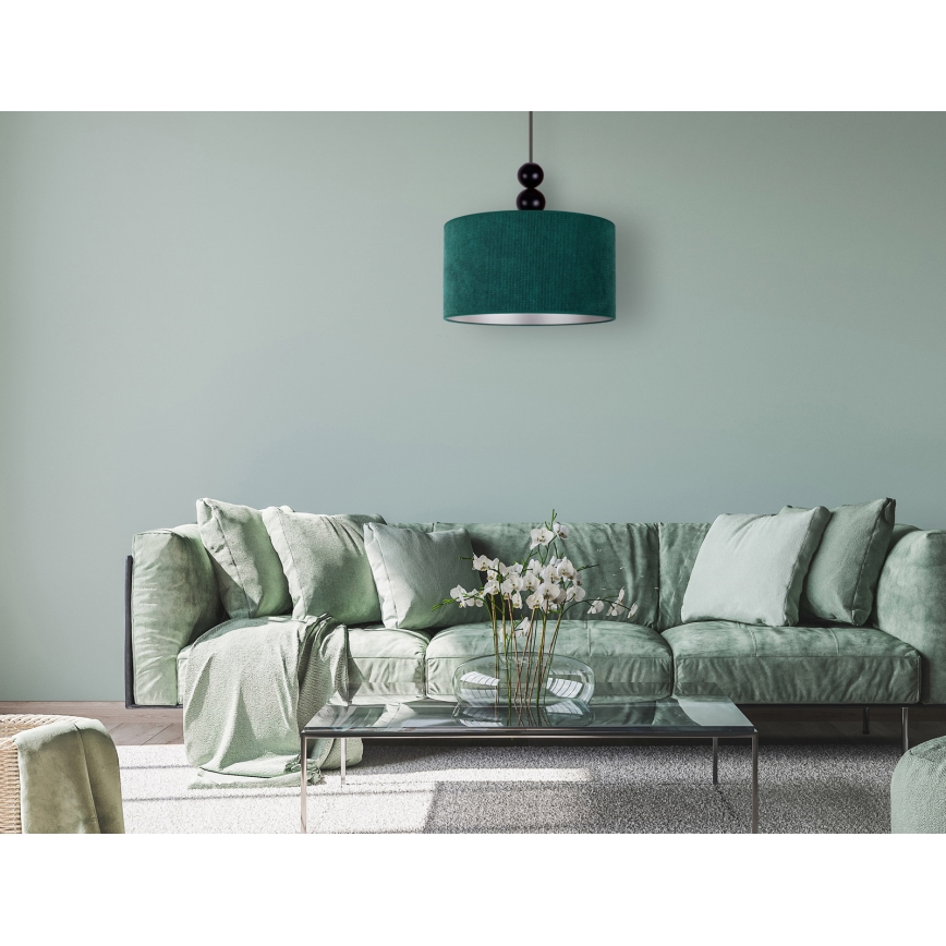 Duolla - Luster na sajli LYON 1xE27/15W/230V pr. 40 cm zelena