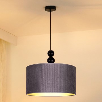 Duolla - Luster na sajli LYON 1xE27/15W/230V prečnik 40 cm siva