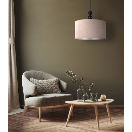 Duolla - Luster na sajli LYON 1xE27/15W/230V Ø 40 cm bež