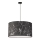 Duolla - Luster na sajli MARBLE 1xE27/40W/230V pr. 45 cm crno/bela