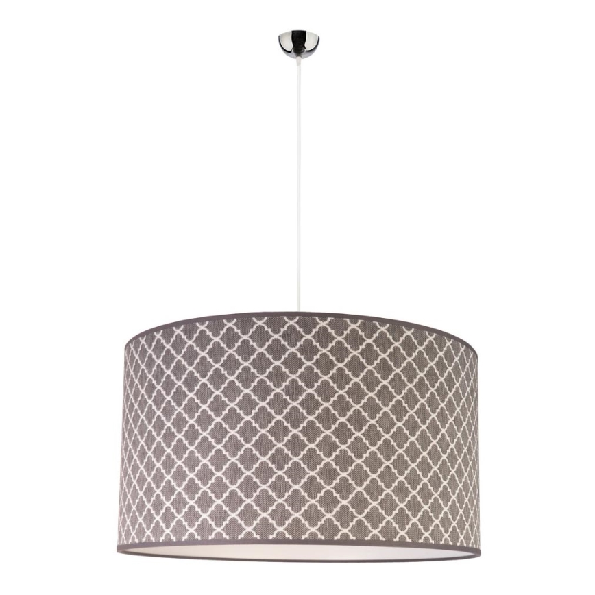 Duolla - Luster na sajli MAROKO 1xE27/40W/230V pr. 45 cm sivo