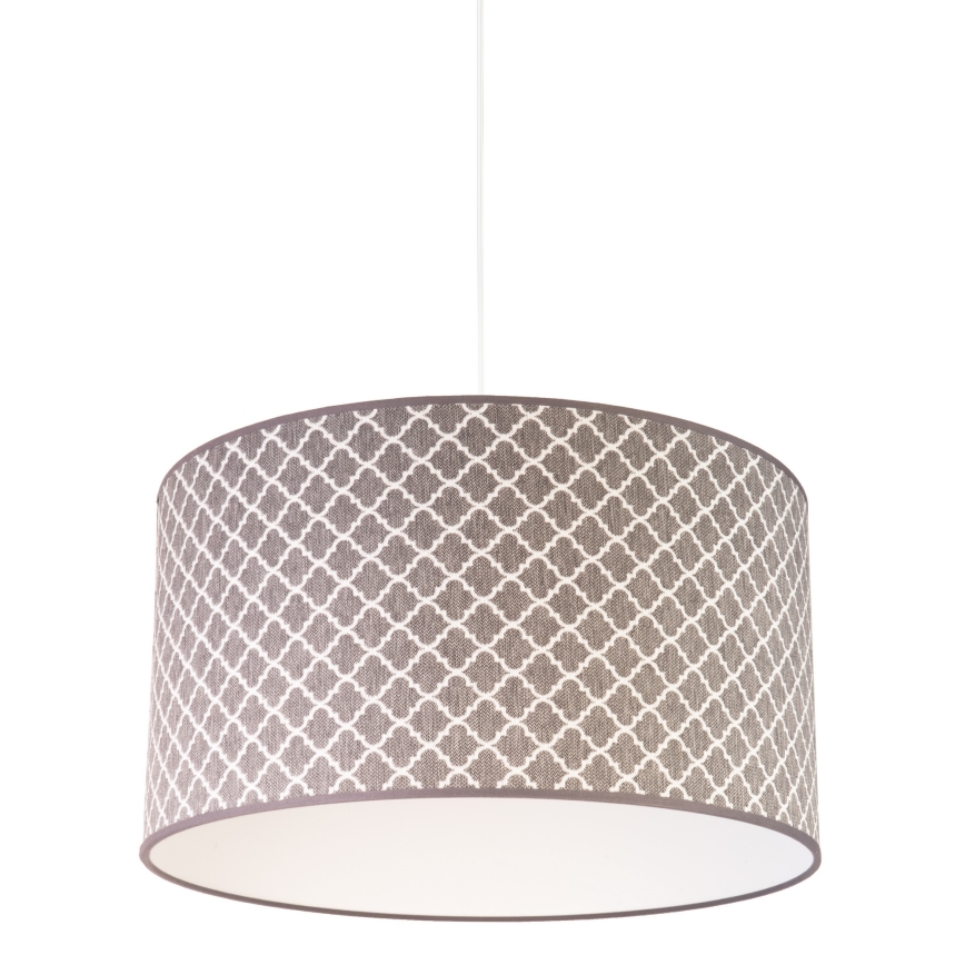 Duolla - Luster na sajli MAROKO 1xE27/40W/230V pr. 45 cm sivo