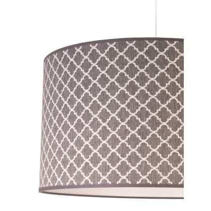 Duolla - Luster na sajli MAROKO 1xE27/40W/230V pr. 45 cm sivo