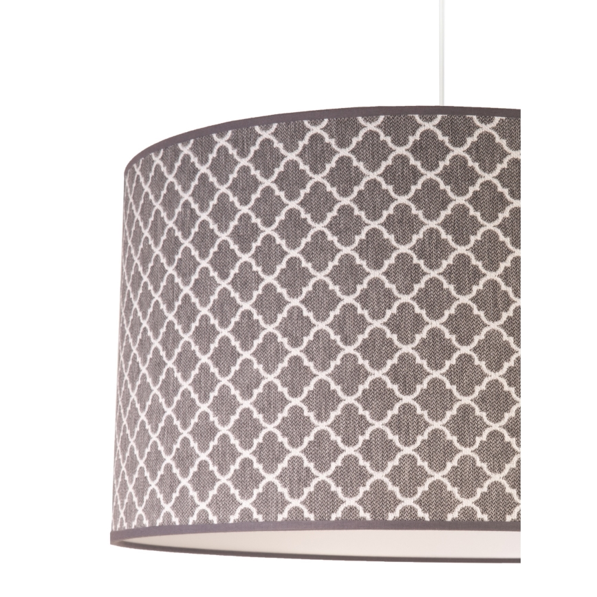Duolla - Luster na sajli MAROKO 1xE27/40W/230V pr. 45 cm sivo