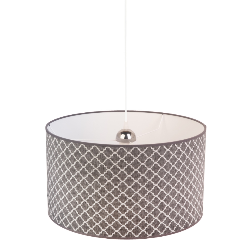 Duolla - Luster na sajli MAROKO 1xE27/40W/230V pr. 45 cm sivo