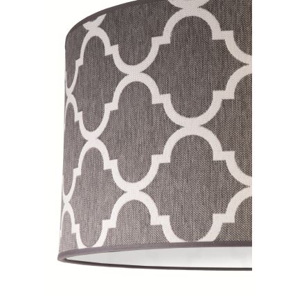 Duolla - Luster na sajli MAROKO 1xE27/40W/230V prečnik 45 cm siva/bela