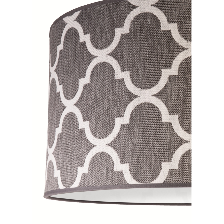 Duolla - Luster na sajli MAROKO 1xE27/40W/230V prečnik 45 cm siva/bela