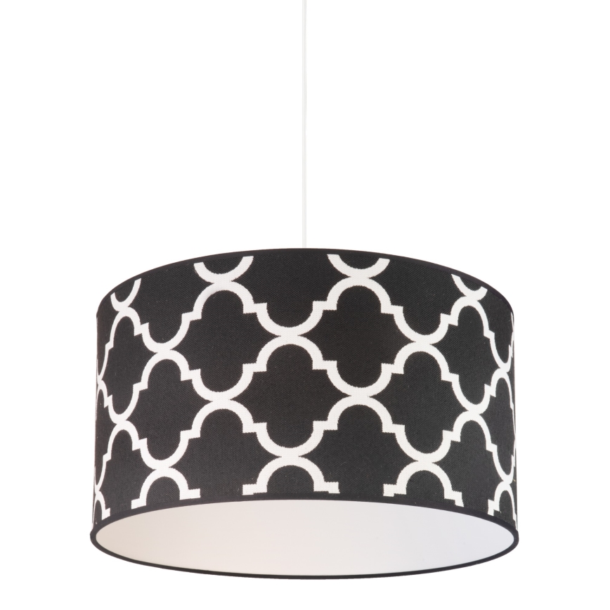 Duolla - Luster na sajli MAROKO 1xE27/40W/230V Ø 45 cm crna/bela