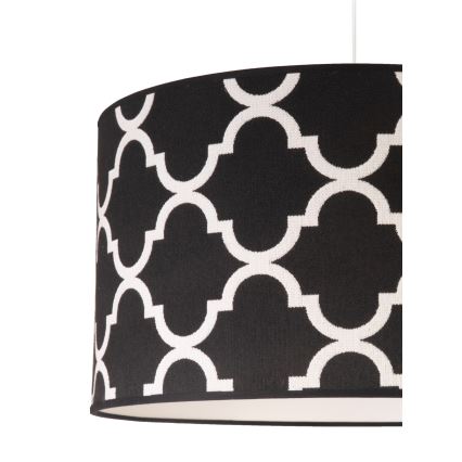 Duolla - Luster na sajli MAROKO 1xE27/40W/230V Ø 45 cm crna/bela