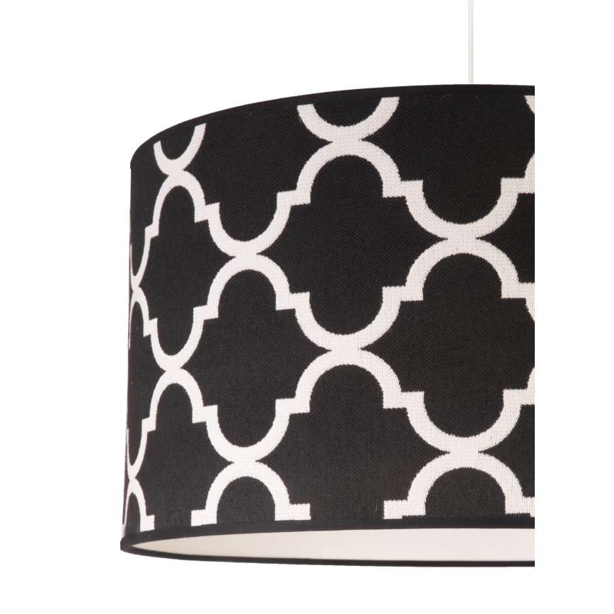 Duolla - Luster na sajli MAROKO 1xE27/40W/230V Ø 45 cm crna/bela