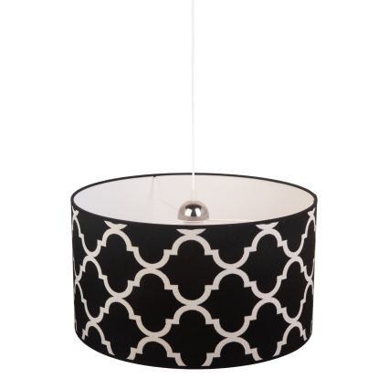 Duolla - Luster na sajli MAROKO 1xE27/40W/230V Ø 45 cm crna/bela