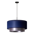 Duolla - Luster na sajli NANTES 1xE27/15W/230V pr. 45 cm plava/srebrno