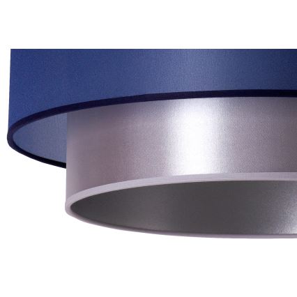 Duolla - Luster na sajli NANTES 1xE27/15W/230V pr. 45 cm plava/srebrno