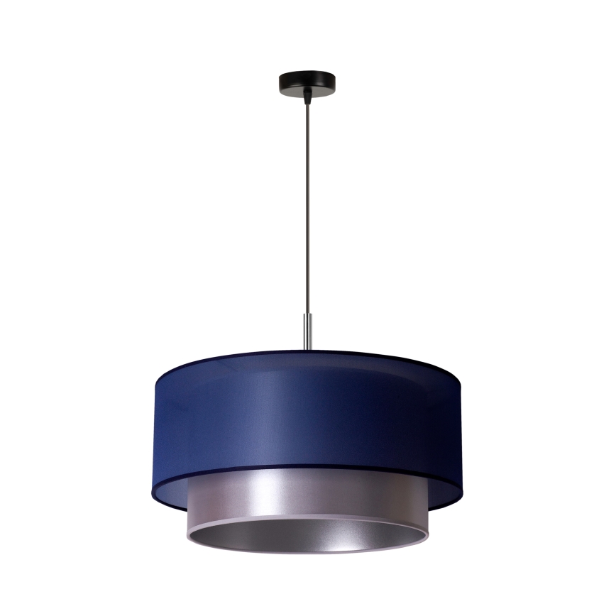 Duolla - Luster na sajli NANTES 1xE27/15W/230V pr. 45 cm plava/srebrno