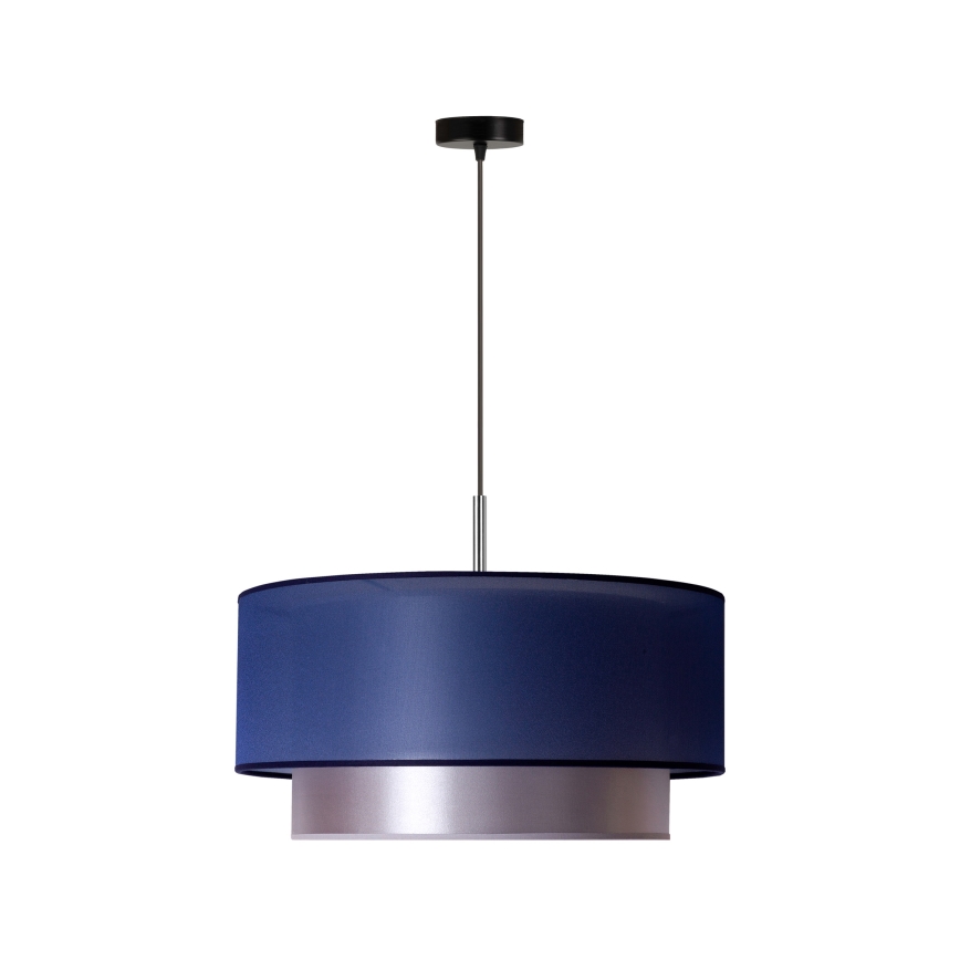 Duolla - Luster na sajli NANTES 1xE27/15W/230V pr. 45 cm plava/srebrno