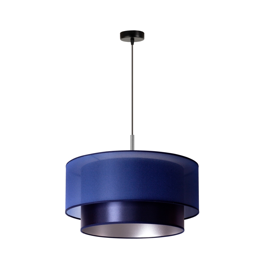 Duolla - Luster na sajli NANTES 1xE27/15W/230V pr. 45 cm plava/srebrno