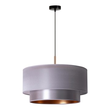 Duolla - Luster na sajli NANTES 1xE27/15W/230V pr. 45 cm srebrno/bakrena