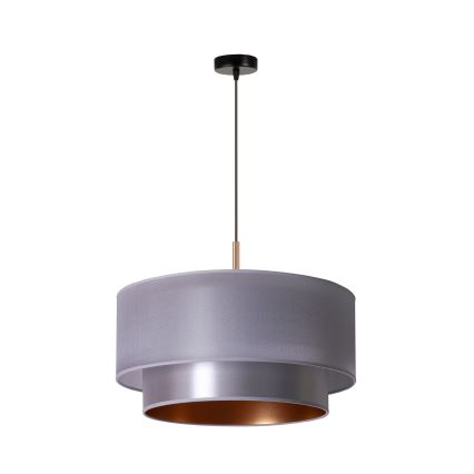 Duolla - Luster na sajli NANTES 1xE27/15W/230V pr. 45 cm srebrno/bakrena