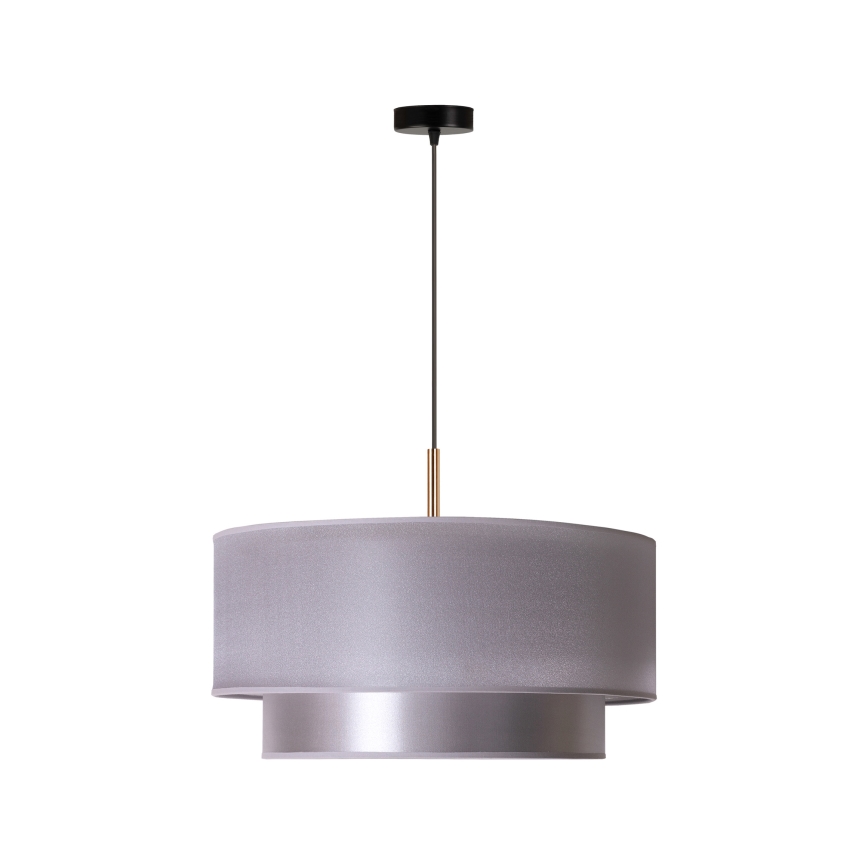 Duolla - Luster na sajli NANTES 1xE27/15W/230V pr. 45 cm srebrno/bakrena