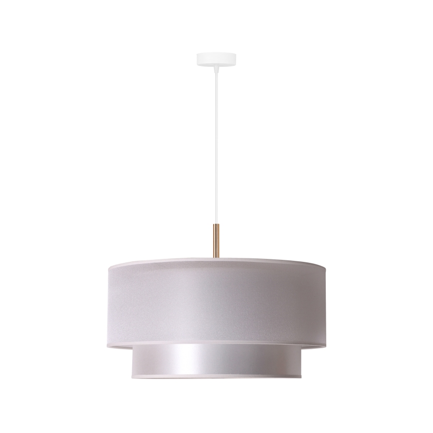 Duolla - Luster na sajli NANTES 1xE27/15W/230V pr. 45 cm srebrno/bakrena