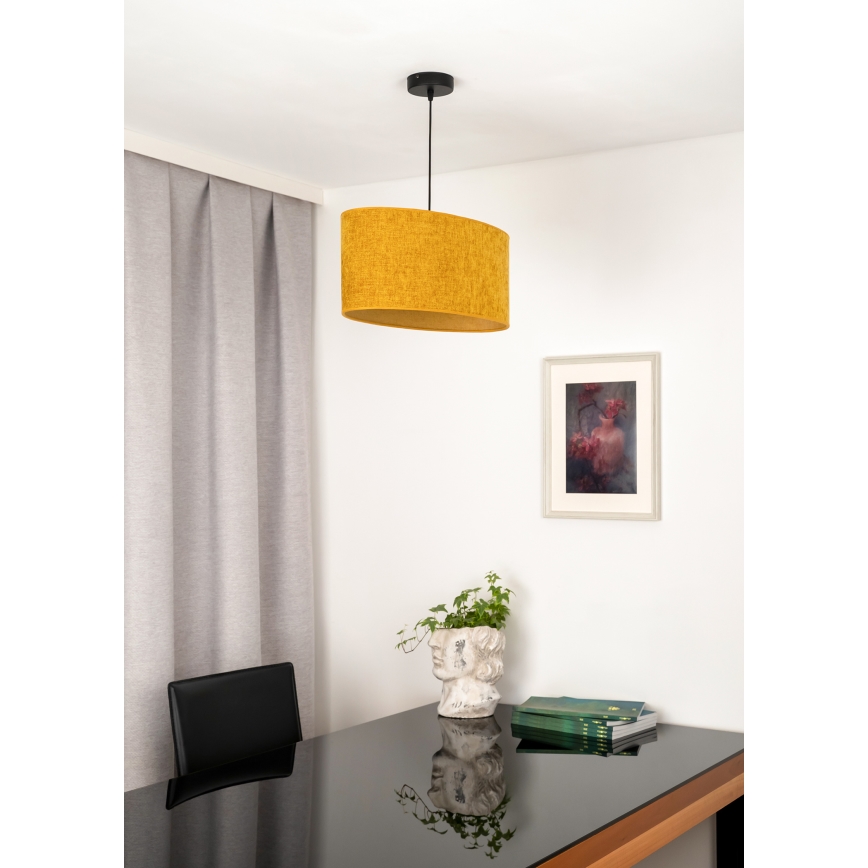 Duolla - Luster na sajli OVAL 1xE27/15W/230V braon